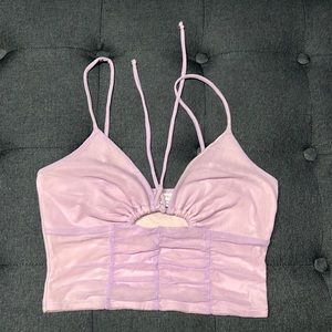 Purple Urban Outfitters cropped top